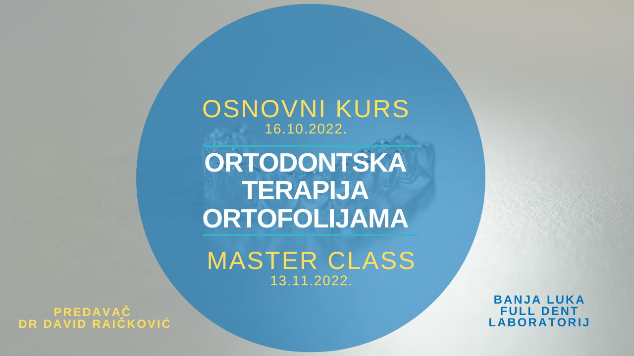 Ortodontska terapija ortofolijama (osnovno predavanje i Master Class) – najava