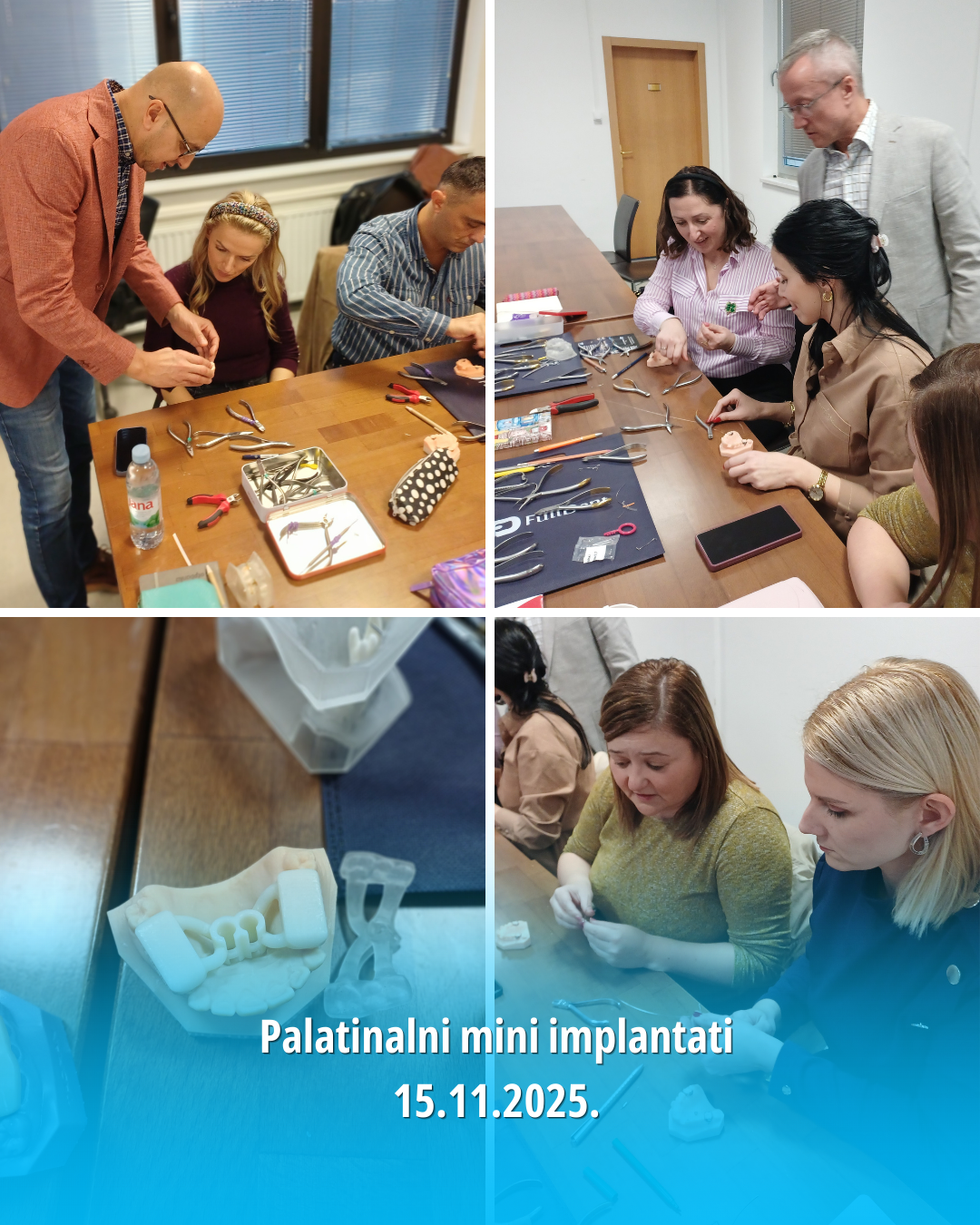 Održani radni kursevi iz oblasti primjene mini implantata